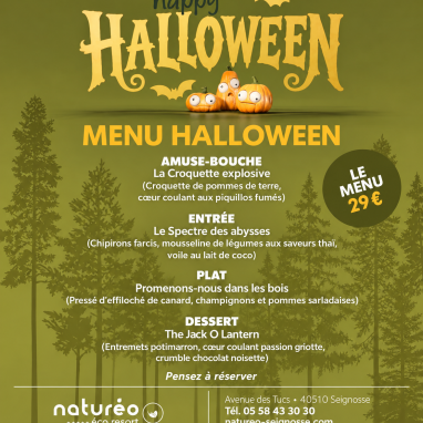 menu halloween